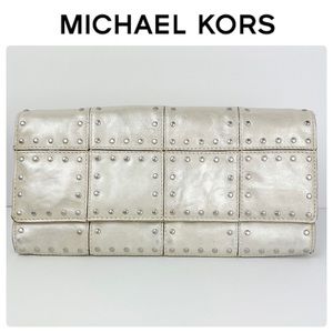 Michael Kors Studded Leather Clutch